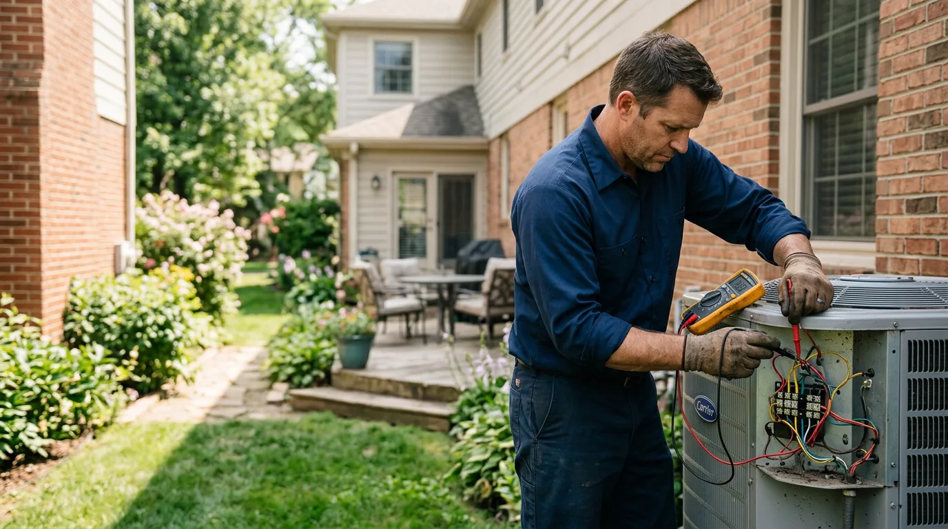 HVAC technician working near Burr Hill, VA